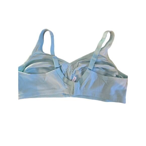 Comfortchoice Bra 46C Womens Light Blue Wireless Not Padded Adjustable Straps - Picture 3 of 5